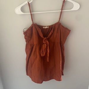 Burnt orange Melrose and market tank! Super cute boho and flattering